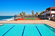 Oceanfront Pool and Tennis Court at San Antonio del Mar