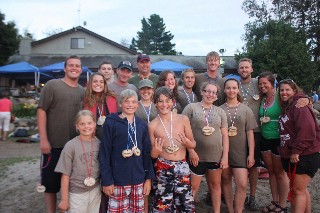 Voyageur Crew at Canoe Races