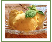 Mango Coconut Mint Ice Cream