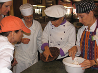 Cherie with Students
