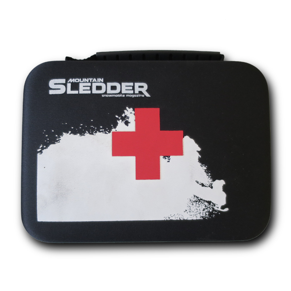 Mountain Sledder First Aid Kit - hard shell Backcountry First Aid Kit for Snowmobilers