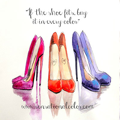 If the shoe fits, buy it in every color
