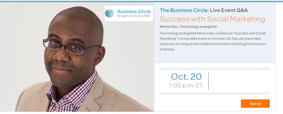 Ramon ATT Biz Circle Event